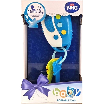 Lamps Baby detské kľúče modré s efektami 23cm