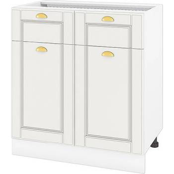 ИРИМ Долен кухненски шкаф Сити БФ-Бяло мат-09-26 80 см