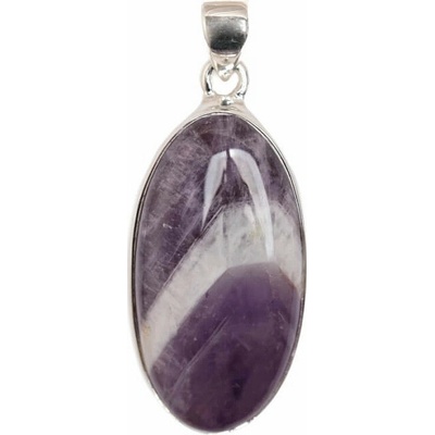 Nefertitis Ametyst chevron přívěsek stříbro P1180 NF64006