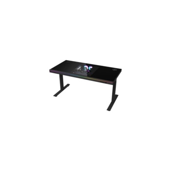 Lorgar Dual-motor sit/stand adjustable-height gaming desk with built-in PC case (LRG-DE90G)
