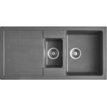Inter Ceramic Гранитна мивка ICGS 8201 Gray - за монтаж върху плот (ICGS 8201 Gray) Мивка за вграждане