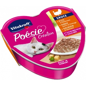 Vitakraft POESIE мокра котешка храна пуйка с сирене 85 г
