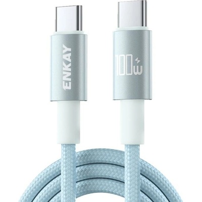 Enkay 129876 PD100 Rýchlonabíjací USB-C 100W 2m modrý