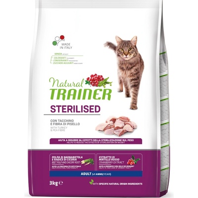 Trainer Natural Sterilised s morčacím 3 kg
