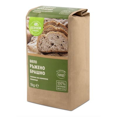 ECOSEM Бяло ръжено брашно 1кг