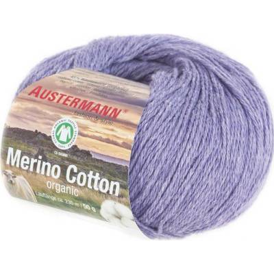 Austermann MERINO COTTON - 55% vlna merino, 45% bavlna - Ručně pletací příze Barva: 16 LILA