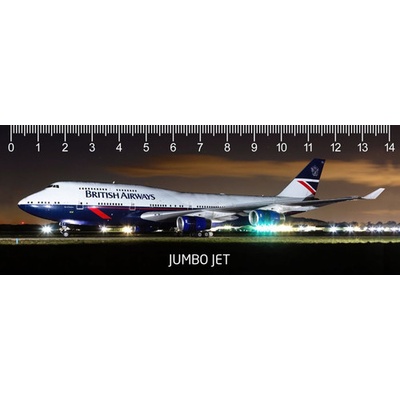 (B) 3D pravítko Jumbo Jet DEEP