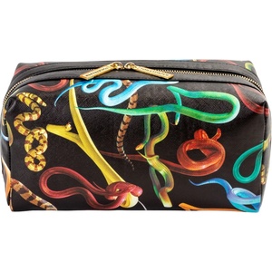 Seletti Козметична чанта TOILETPAPER SNAKES 25, 5 x 12 cм, черна, Seletti (SLT02593)