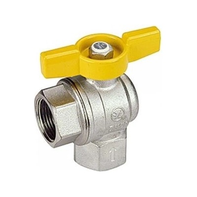 GIACOMINI R783G Kulový kohout rohový pro plyn, teplotní odolnost 650°C R783GX003 (1/2;)