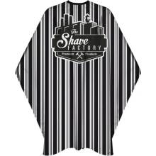 THE SHAVE FACTORY Premium Stripes Barber Cape 150x160 cm