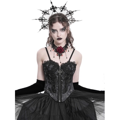 Devil fashion Корсет дамски DEVIL FASHION - Black Gothic - ECST00801