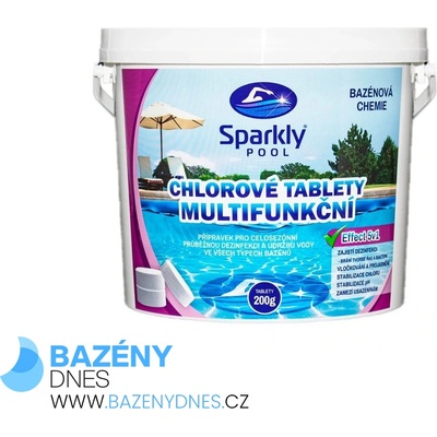 Sparkly POOL Chlorové tablety multifunkční 6v1 MAXI 1 kg – Zboží Dáma