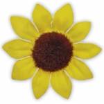 TITANUM Craft-Fun Series Sunflowers Fabric Decoration (22YX0825-7B)