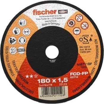 Fischer Řezný kotouč 180 x 1,5 x 22,2 mm 531714