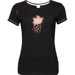 Chillaz Дамска тениска Chillaz Women's Gandia Girls Talk Chalk T-shirt - Black - размер 34 (EU) (916-5060-0112)