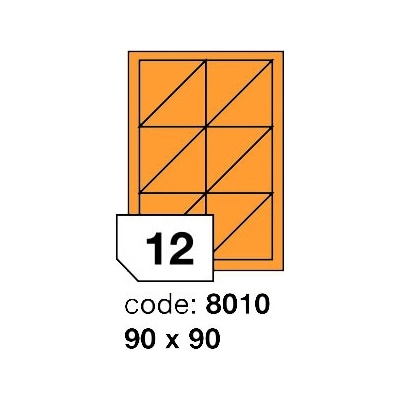 Rayfilm 90x90 mm 300 archů, fluo oranžová, R0133.8010D