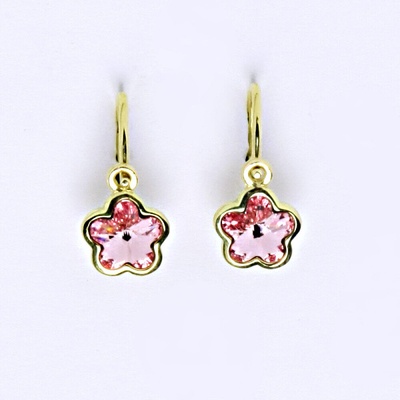 Čištín dětské žluté krystal Swarovski light rose 1 NK 1297