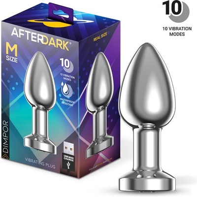 Afterdark Dimpor Metal Vibrating Anal Plug Size M