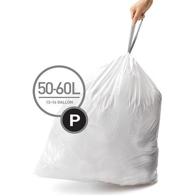 Simplehuman Sáčky 50-60 L typ P zatahovací 20ks v balení 35µm
