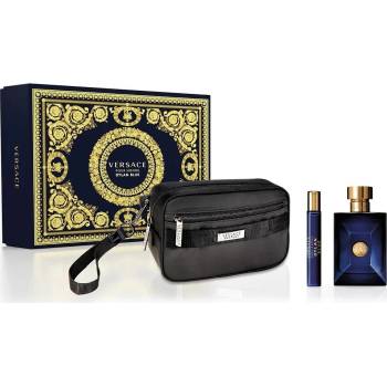 Versace Dylan Blue Подаръчен комплект, Тоалетна вода 100ml + Тоалетна вода 10ml + козметични чанта, мъже