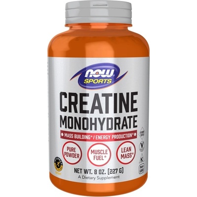 NOW NOW Creatine Monohydrate Powder, 227 Grams