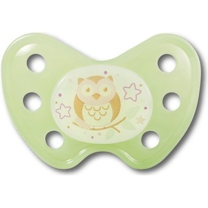 Dentistar Силиконова светеща залъгалка Dentistar - Бухалче, размер 2 (22293) - baby