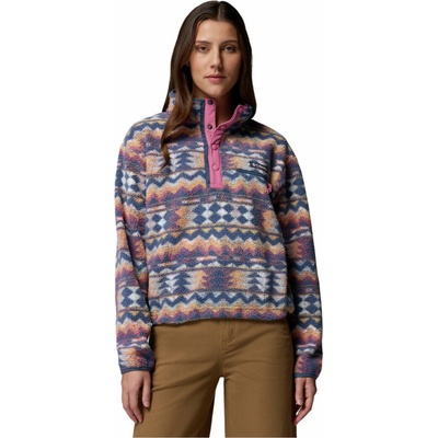 Columbia Helvetia II Printed Cropped Half Snap Women modrá