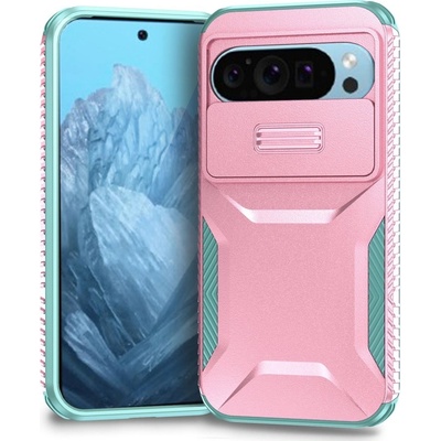 Lid Google Pixel 9/9 Pro růžový/modrozelený