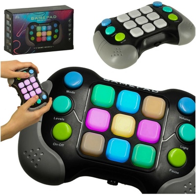 Ikonka POP IT Memory elektronická zručnostná antistresová svetelná konzola 4 režimy