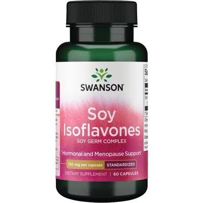 Swanson Soy Isoflavones, Sójové izoflavóny, 750 mg, 60 kapsúl