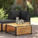 vidaXL Градинска маса 68x68x30 см масивна акация (367644)