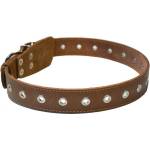 COLLAR Кожен нашийник за кучета - 76см, 35мм - кафяво