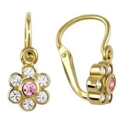 Zlatnictviukostela.cz zlaté dětské náušnice kytičky 239100338