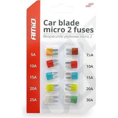 AMIO Autopojistky MICRO 2 blistr 10ks – Hledejceny.cz