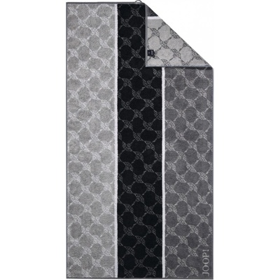 JOOP! Ručník Signature Cornflower Stripes, 80 x 150 cm - černá