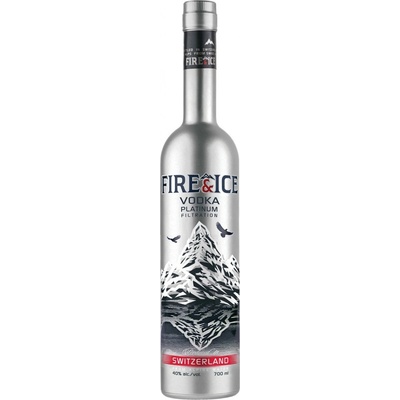 Fire & Ice Platinum Vodka 40% 0,7 l (holá láhev)