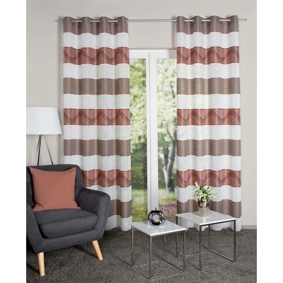 HOME WOHNIDEEN hotový závěs 53793 SUSA 2005 medena 245x140 cm (v x s)