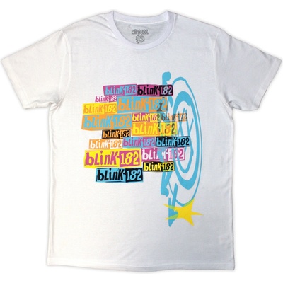 Blink-182 Multi Stacked Logo White M Риза (BLINKTS23MW02)