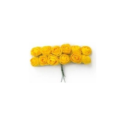 Pěnové růžičky žluté Yellow