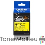 Brother Термо-шлаух лента Brother HSE-651E, 21mm, Black on Yellow Heat Shrink Tube