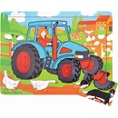 Bigjigs Toys Traktor 9 dílků