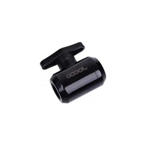 Alphacool Сферичен кран Alphacool, Вътрешна резба G1/4, Черен мат (AC-68145) - mypc