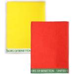 Benetton Хавлиена кърпа Benetton Towel 2 units - Yellow / Red (Red / Yellow)