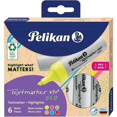 Pelikan Eco 490 sada 6ks neonové barvy
