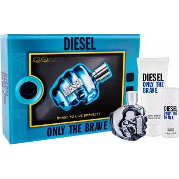 Diesel Only the Brave EDT 75 ml + sprchový gel 100 ml + sprchový gel 50 ml dárková sada