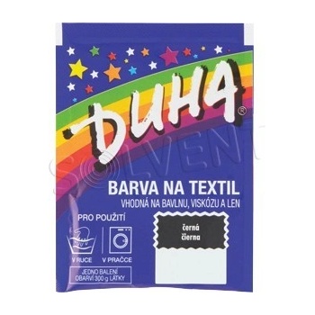 Duha farba na textil číslo 17 čierna 15 g