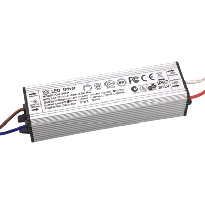 Napájecí zdroj pro 18-30ks 3W LED, 54-105V, 600mA, IP67
