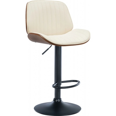 Design-Shop Nova koženka Ořech / Krémová / černý rám