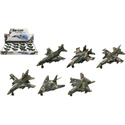 Teddies Stíhačka kov /plast 9cm