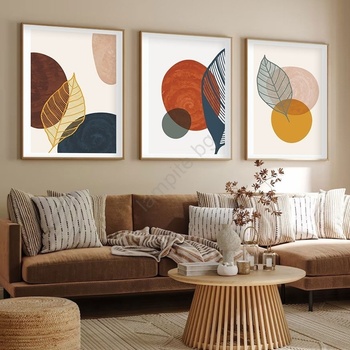 Asir К-кт 3x Снимка във фоторамка 50x70 см цветен (AS1986)